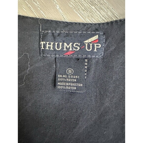 Vintage Thums-Up Boho Embroidered Patchwork Vest | Beaded Festival Top | Size S - Picture 4 of 7